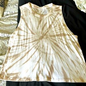 Sage tie-dye crop top. Woman's size M.